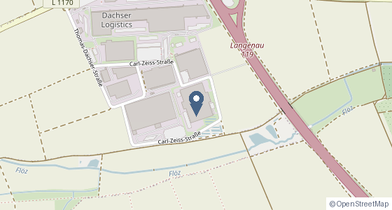 Karte: Carl-Zeiss-Straße 22, 89129 Langenau