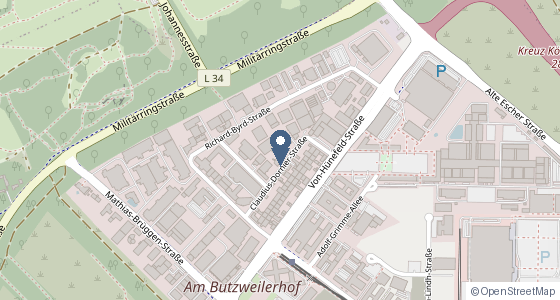 Karte: Claudius-Dornier-Straße 5b, Köln