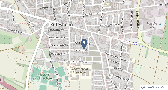 Karte: Gartenstraße 18, Rutesheim