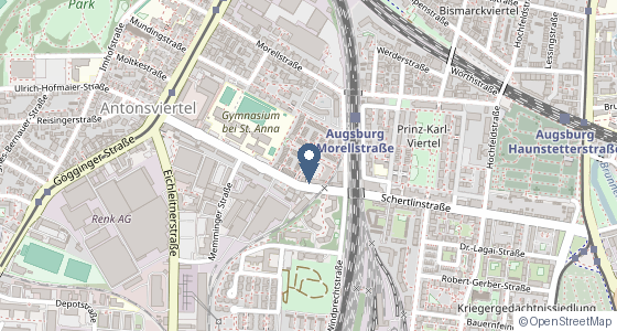Karte: Schertlinstrasse 11 1/51, 86159 Augsburg