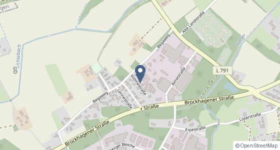Karte: Vollmestraße 1, 33649 Bielefeld