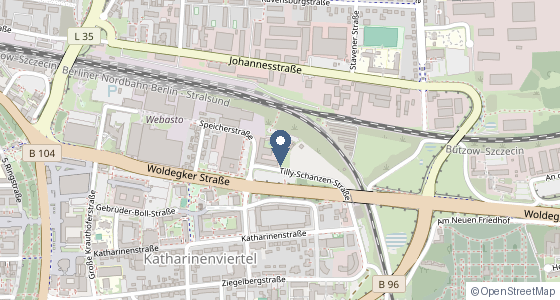 Karte: Feldstraße 3, Neubrandenburg