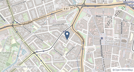 Karte: Gottschedstraße 12, Leipzig
