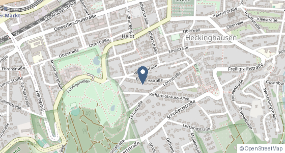 Karte: Brahmsstraße 9, 42289 Wuppertal