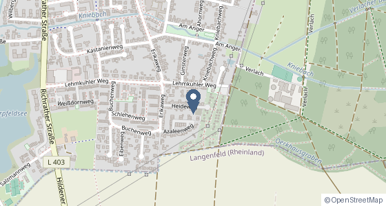 Karte: Heideweg 11, 40723 Hilden