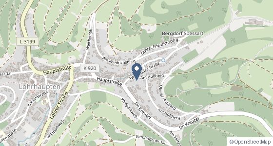 Karte: Wohnroder Str. 15, 63639 Flörsbachtal