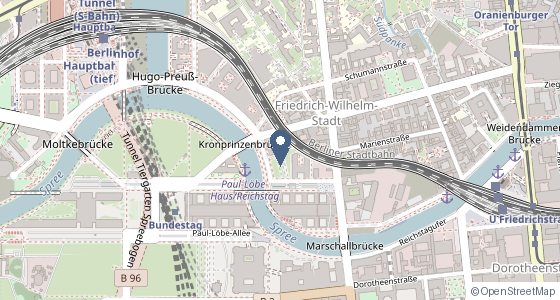 Karte: Schiffbauerdamm 40, 10117 Berlin