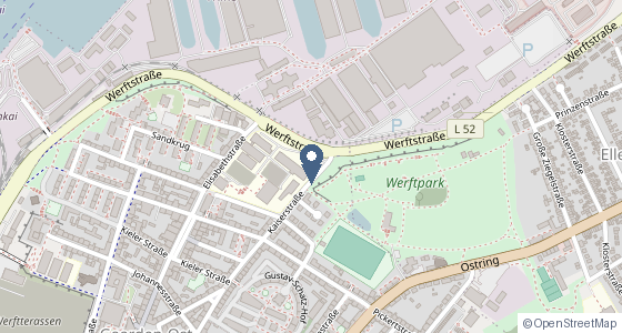 Karte: Kaiserstraße 4, Kiel