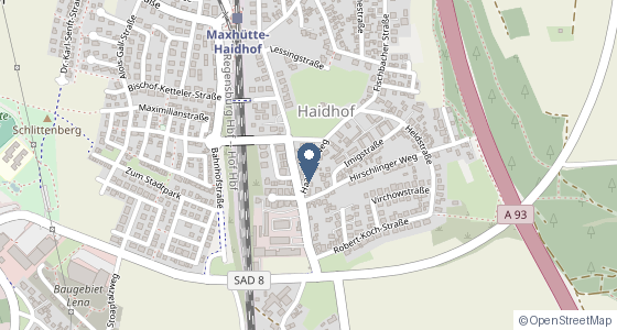 Karte: Haaräckerweg 3, 93142 Maxhütte-Haidhof