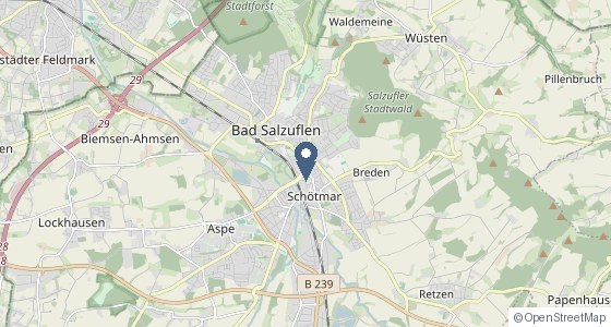 Karte: Gebrüder-Grimm-Straße 19 Daimlerstraße 6, 32108 Bad Salzuflen, Lage