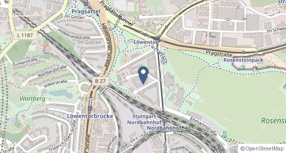 Karte: Sarweystraße 3, 70191 Stuttgart