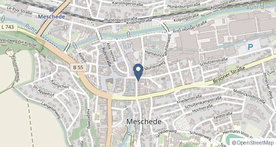 Karte: Zeughausstraße 9, Meschede