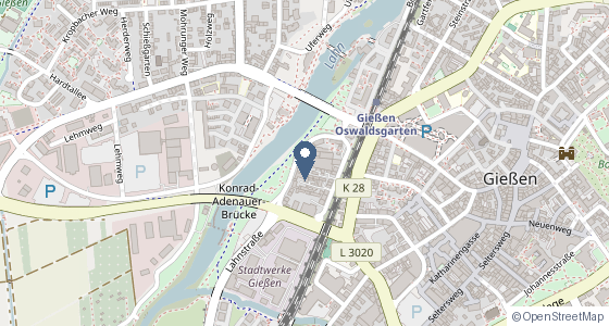 Karte: Lahnstraße 15, 35398 Gießen
