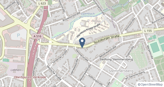 Karte: Teutoburger Str. 77, 46145 Oberhausen