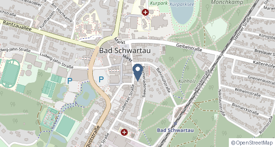Karte: Lübecker Straße 7, 23611 Bad Schwartau