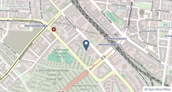 Karte: Hansastraße 32, 80686 München