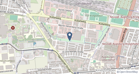 Karte: Max-von-Laue-Straße 5, 86156 Augsburg