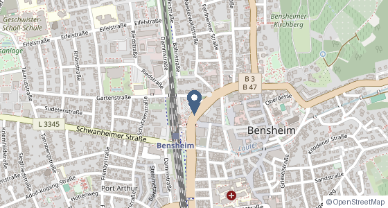 Karte: Rodensteinstraße 19, Bensheim