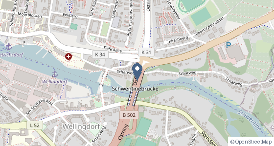 Karte: Scharweg 18 A, Kiel