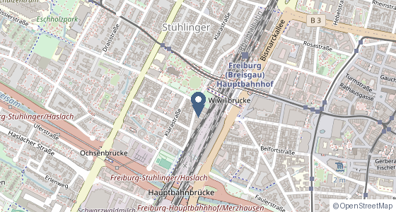 Karte: Wentzingerstr. 17, 79106 Freiburg