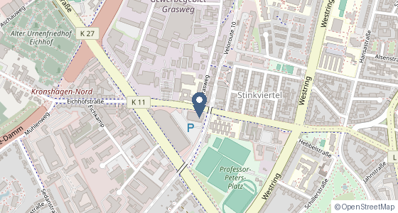 Karte: Grasweg 45/46, Kiel
