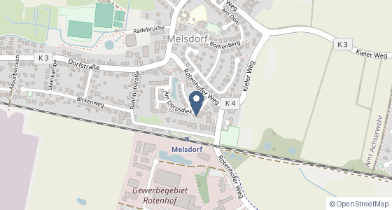 Karte: Am Dörpsdiek 4, Melsdorf