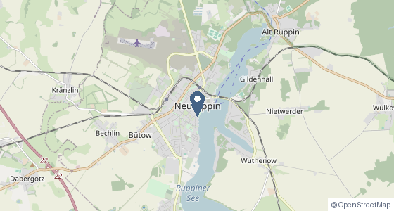 Karte: Gewerbepark Süd, Martin-Ebell-Straße 4, Neuruppin