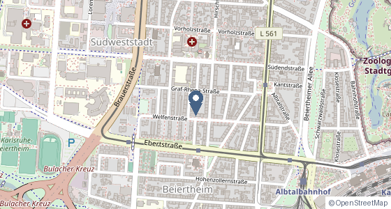 Karte: Graf-Rhena-Straße 17 A, 76137 Karlsruhe