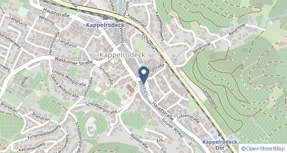 Karte: Trompeterstraße 31, 77876 Kappelrodeck