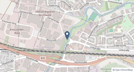 Karte: Daimlerstr. 16, 63741 Aschaffenburg