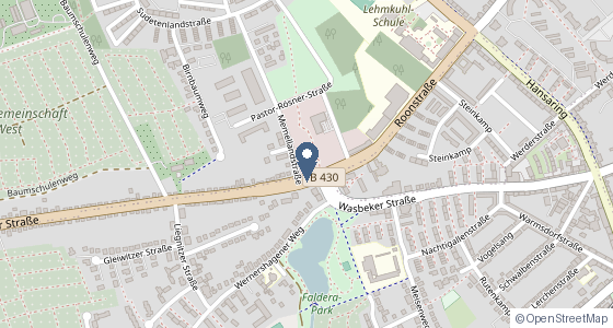 Karte: Memellandstraße 2, 24537 Neumünster