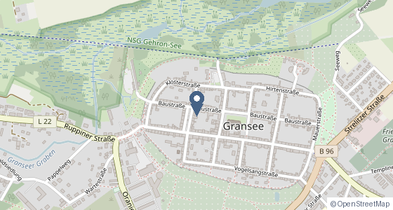 Karte: Baustraße 31, Gransee