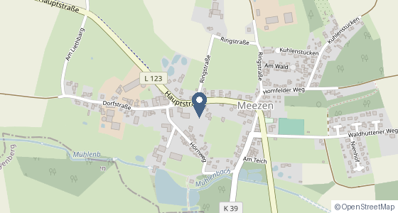 Karte: Hauptstraße 4, Meezen