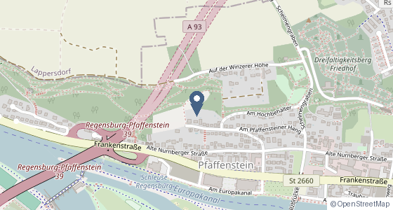 Karte: 93059 Regensburg