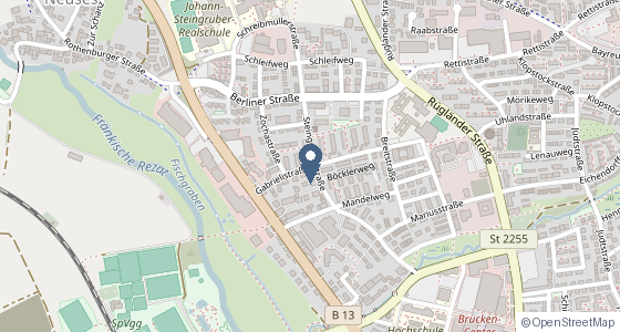 Karte: Gabrielistraße 6a, Ansbach
