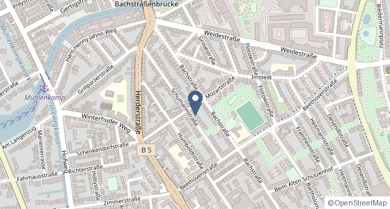 Karte: Mozartstraße, Hamburg