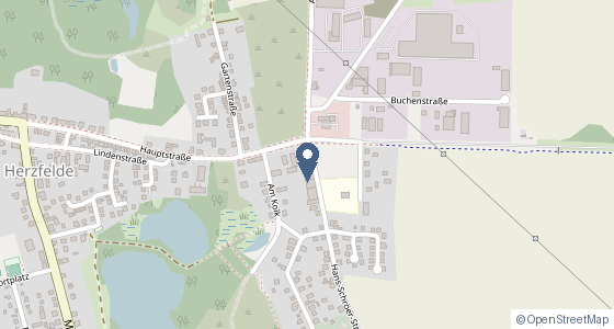 Karte: Hauptstraße 45 B, 15378 Herzfelde