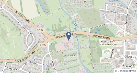 Karte: Weitiner Str. 5, Neubrandenburg