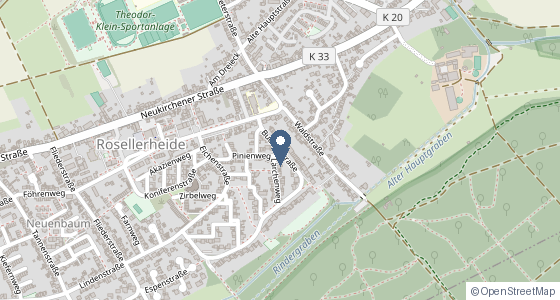 Karte: Buchenstraße, Neuss