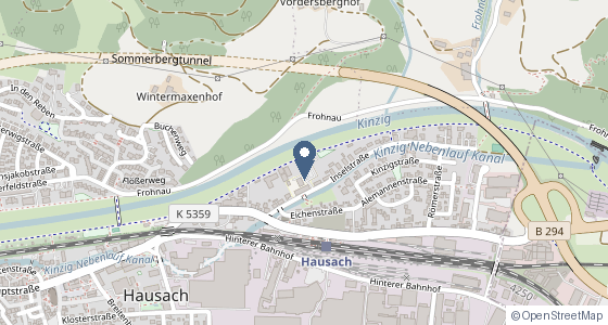 Karte: Inselstraße 26, 77756 Hausach