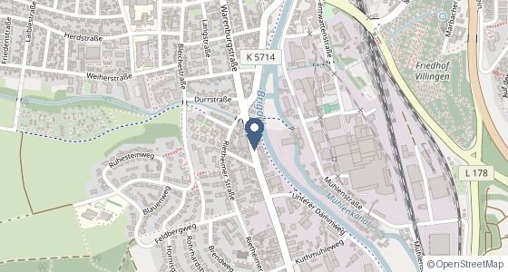 Karte: Niederwiesenstr. 3, 78050 Villingen-Schwenningen