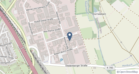 Karte: Johannes-Gutenberg-Straße 7, 65719 Hofheim am Taunus