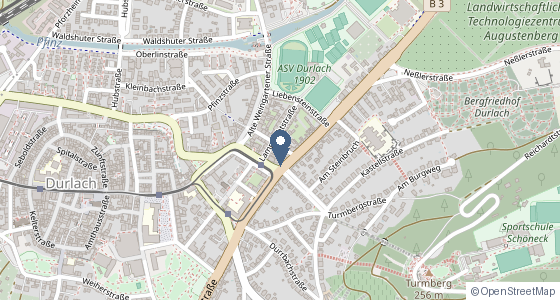 Karte: Neuensteinstraße 3, 76227 Karlsruhe