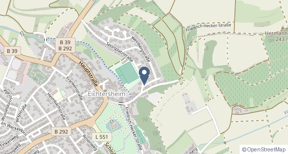 Karte: Sportplatzstraße 2, 74918 Angelbachtal