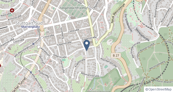 Karte: Zellerstraße 26, 70180 Stuttgart