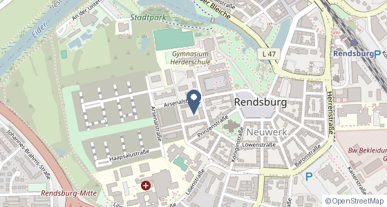 Karte: Arsenalstraße 9, Rendsburg