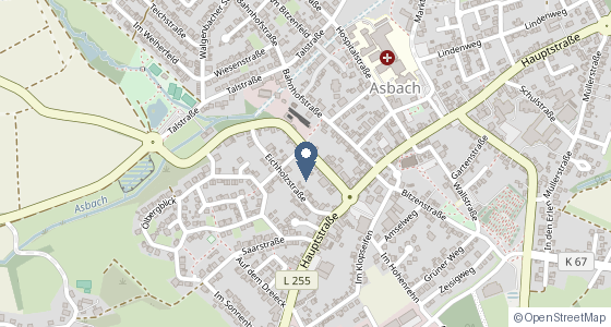 Karte: Honnefer Str. 14, Asbach