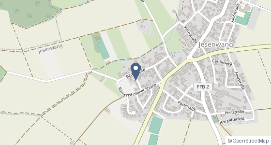 Karte: Bergstraße 8, 82287 Jesenwang