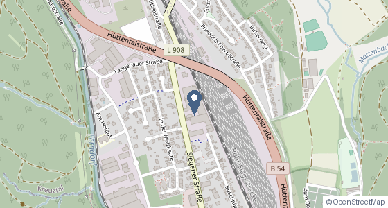 Karte: Siegener Straße 69, 57223 Kreuztal