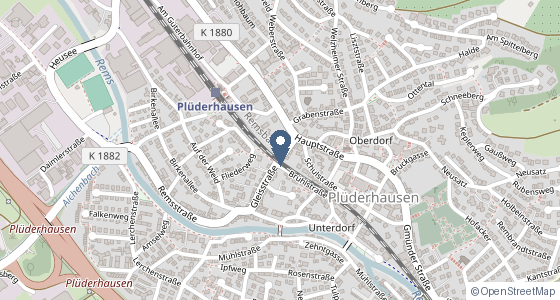 Karte: Gleisstraße 6, 73655 Plüderhausen
